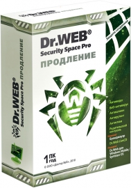 Антивирус Dr.Web Security Space PRO продление 1ПК 1год