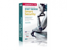 Антивирус ESET Nod 32 Smart Security продление 1ПК 1год